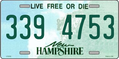 NH license plate 3394753