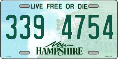 NH license plate 3394754