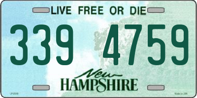 NH license plate 3394759