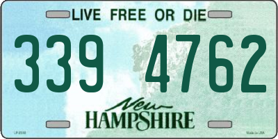 NH license plate 3394762