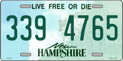 NH license plate 3394765