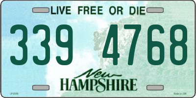 NH license plate 3394768