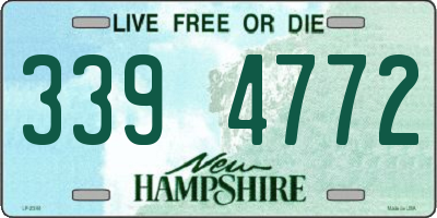 NH license plate 3394772