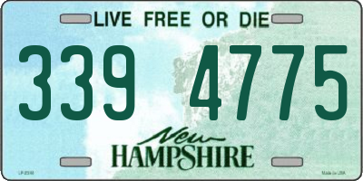 NH license plate 3394775