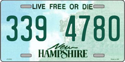 NH license plate 3394780