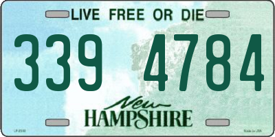 NH license plate 3394784