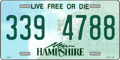 NH license plate 3394788