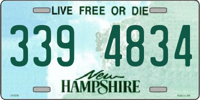 NH license plate 3394834