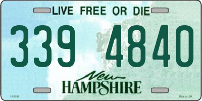 NH license plate 3394840