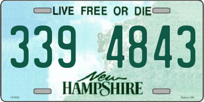 NH license plate 3394843