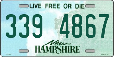 NH license plate 3394867