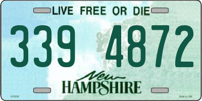 NH license plate 3394872