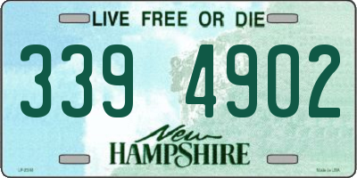 NH license plate 3394902