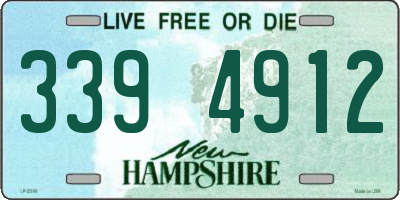 NH license plate 3394912