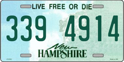 NH license plate 3394914