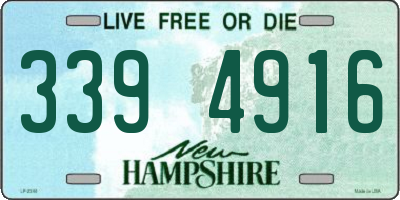 NH license plate 3394916