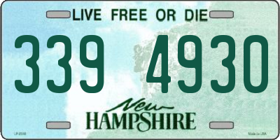 NH license plate 3394930