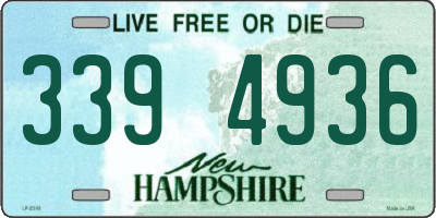 NH license plate 3394936