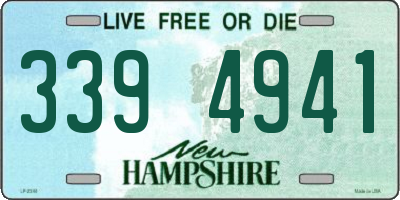 NH license plate 3394941