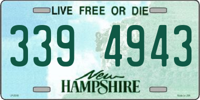 NH license plate 3394943