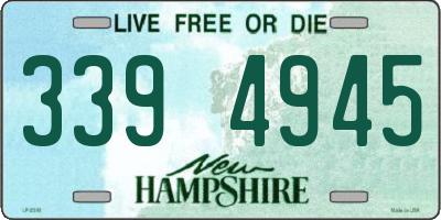 NH license plate 3394945