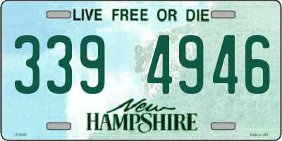 NH license plate 3394946
