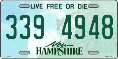 NH license plate 3394948