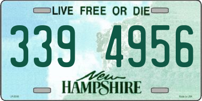 NH license plate 3394956