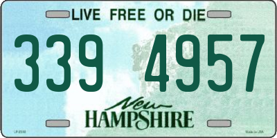 NH license plate 3394957