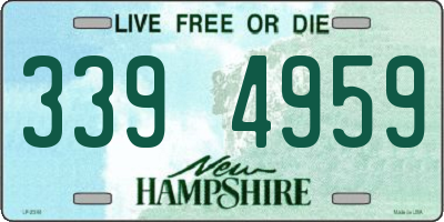 NH license plate 3394959