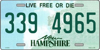 NH license plate 3394965