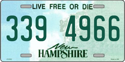NH license plate 3394966