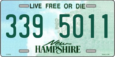 NH license plate 3395011