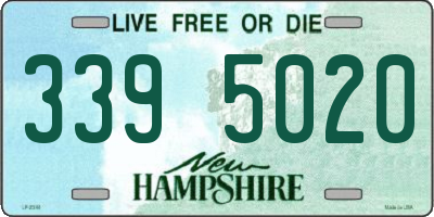 NH license plate 3395020