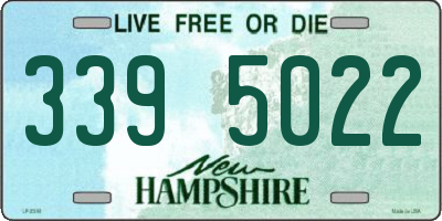 NH license plate 3395022