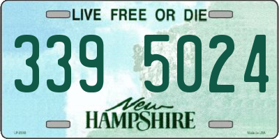 NH license plate 3395024