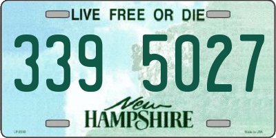 NH license plate 3395027