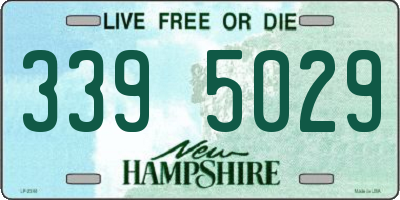 NH license plate 3395029