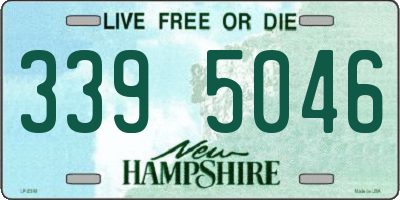 NH license plate 3395046