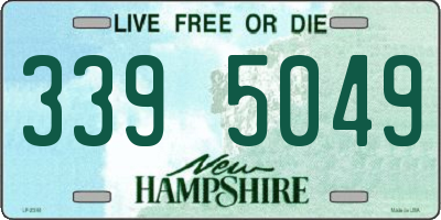 NH license plate 3395049