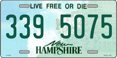 NH license plate 3395075