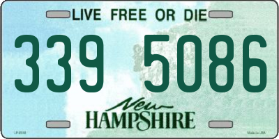 NH license plate 3395086