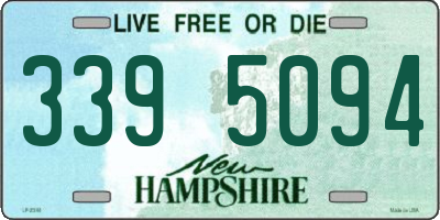 NH license plate 3395094