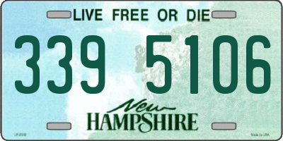 NH license plate 3395106