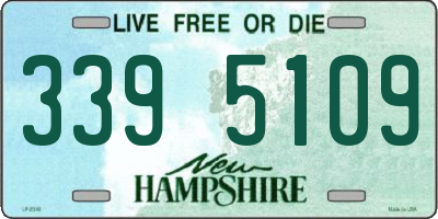 NH license plate 3395109