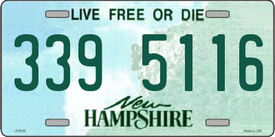 NH license plate 3395116
