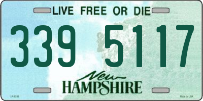 NH license plate 3395117