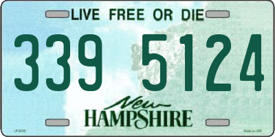 NH license plate 3395124