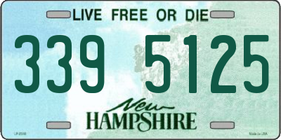 NH license plate 3395125