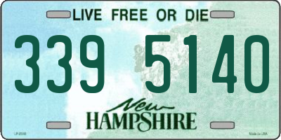 NH license plate 3395140